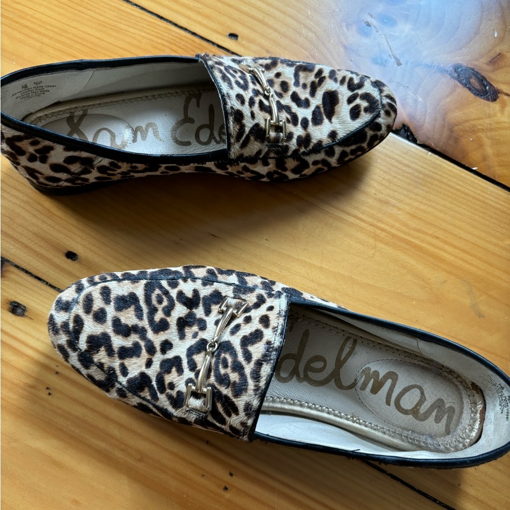 Sam Edelman Lorraine Loafer in Cheetah Print Size 7